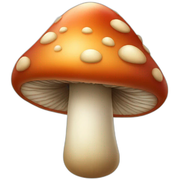 mushroom with eyes smile emoji