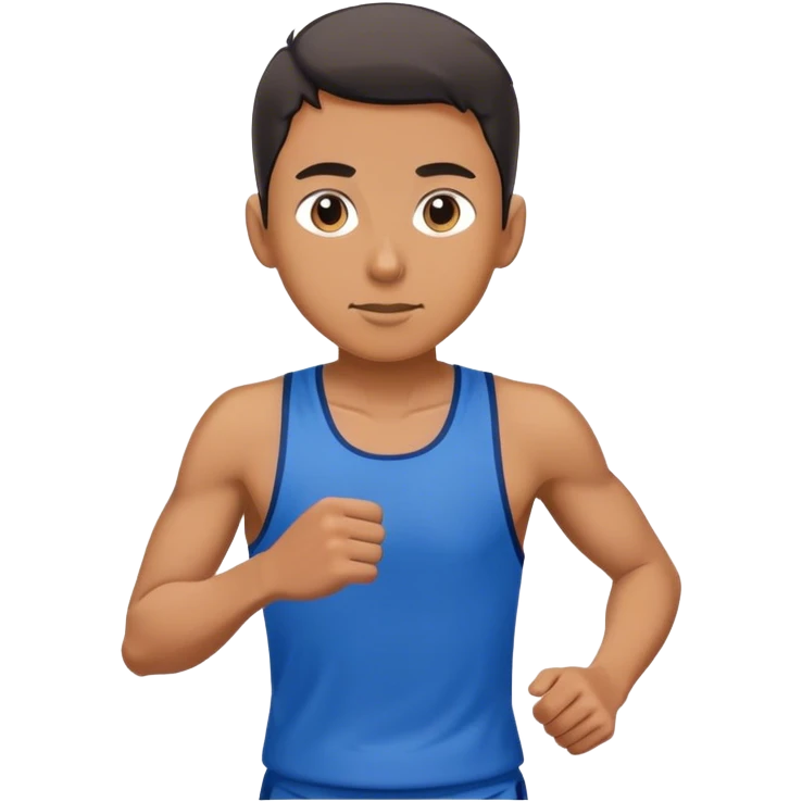 Runner with blue clothes  emoji
