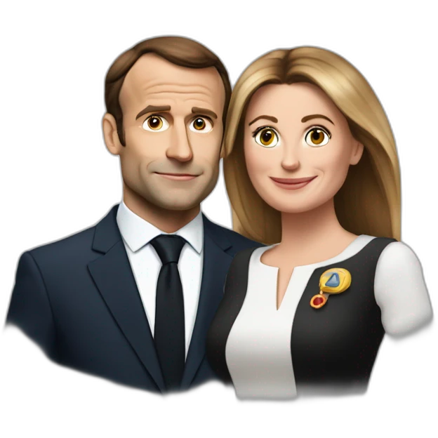 Macron et Brigitte emoji
