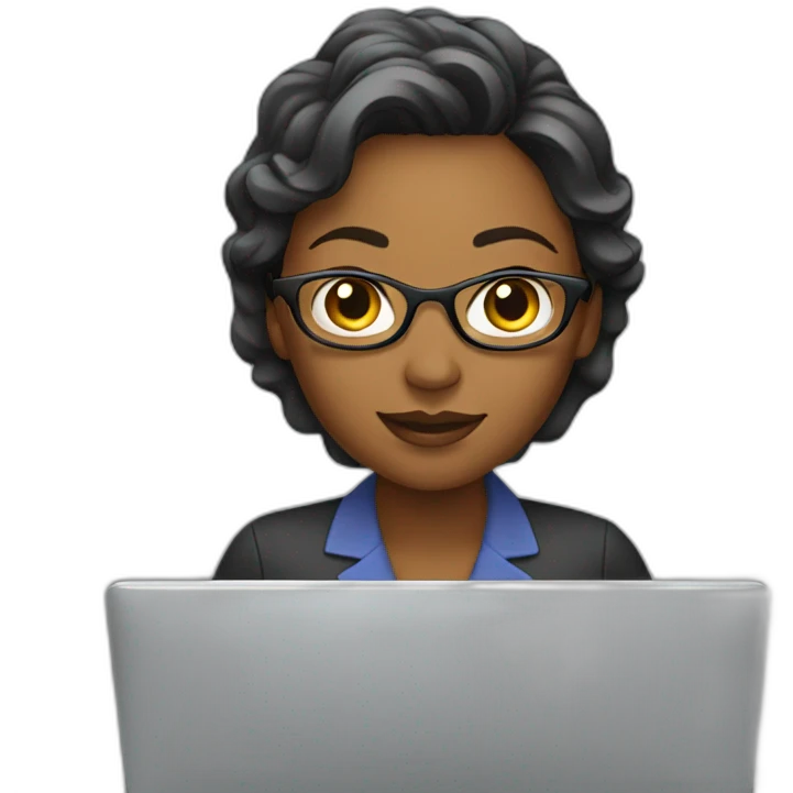 Lady working on laptop  emoji