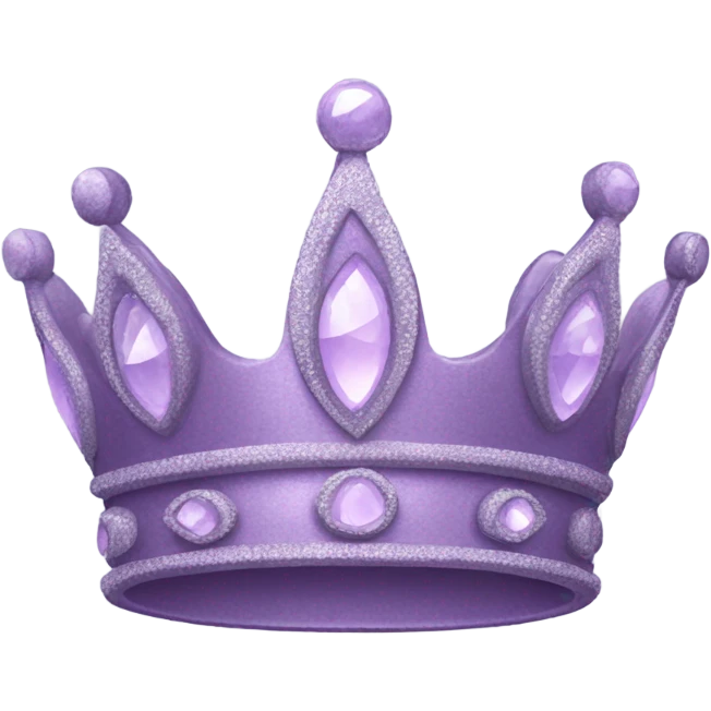 light purple crown emoji
