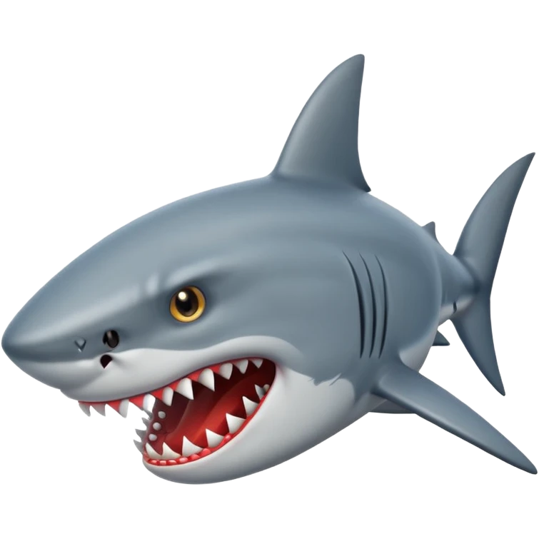 shark with an angry face emoji