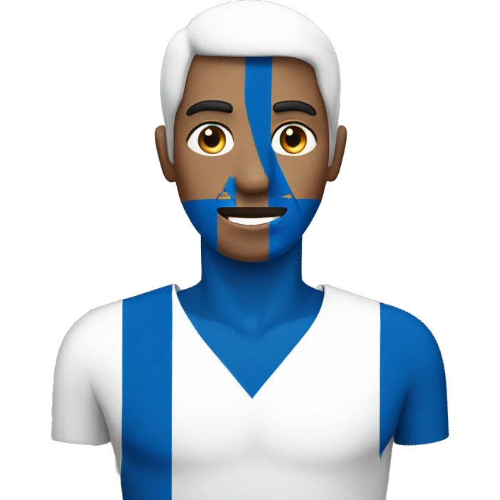 man in israeli flag emoji