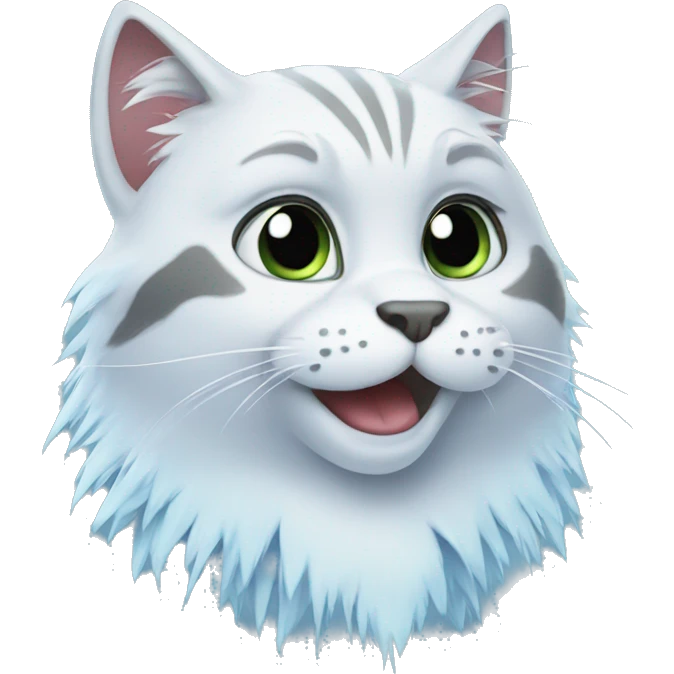 Cat frozen emoji