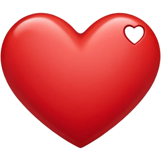 Cursive heart emoji