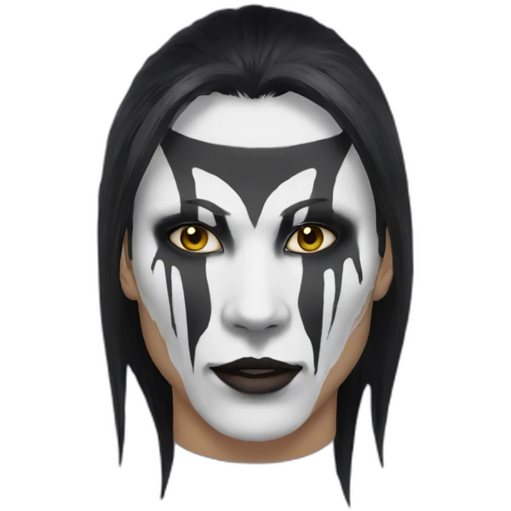 siba inu musk with corpsepaint emoji