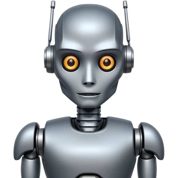 robot with tattoo emoji