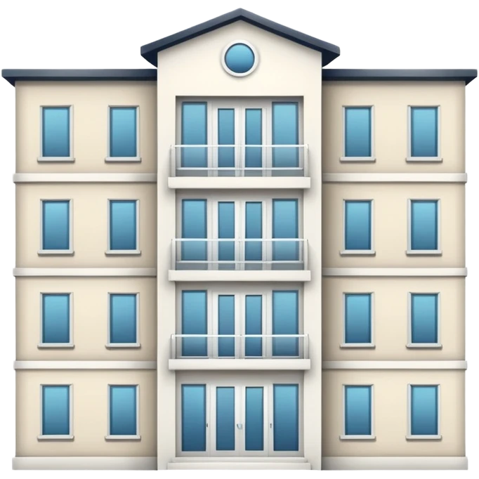 apartment building white emoji