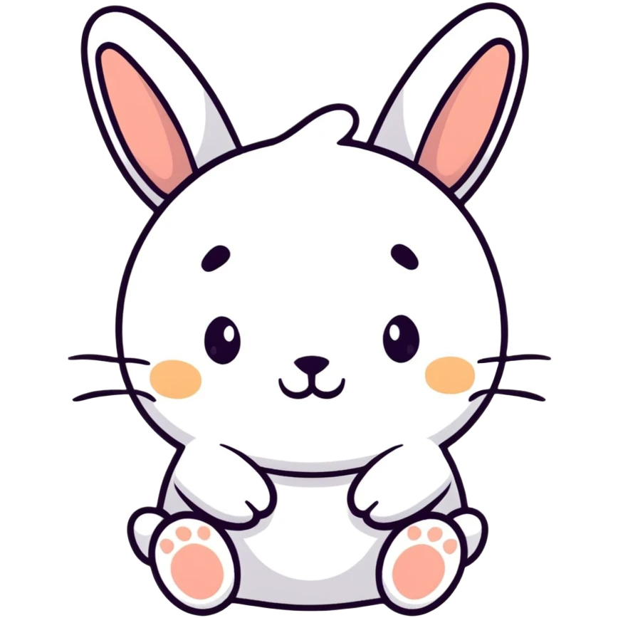 cute bunny rabbit saying buenas noches emoji