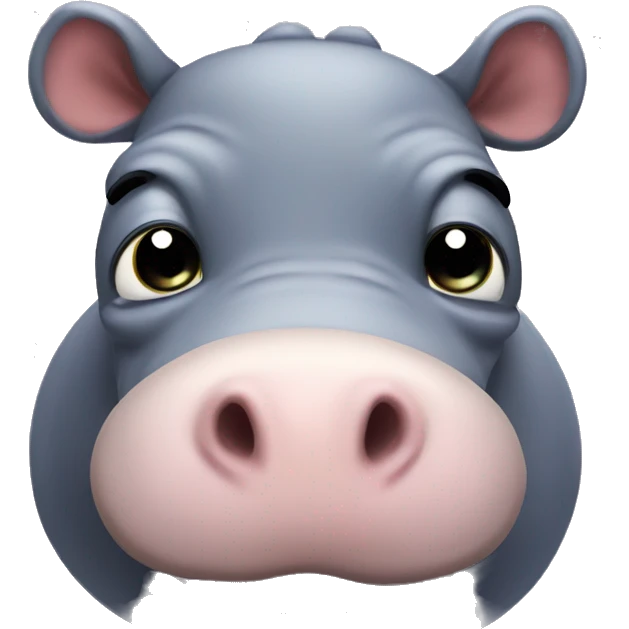 moodeng the hippo emoji