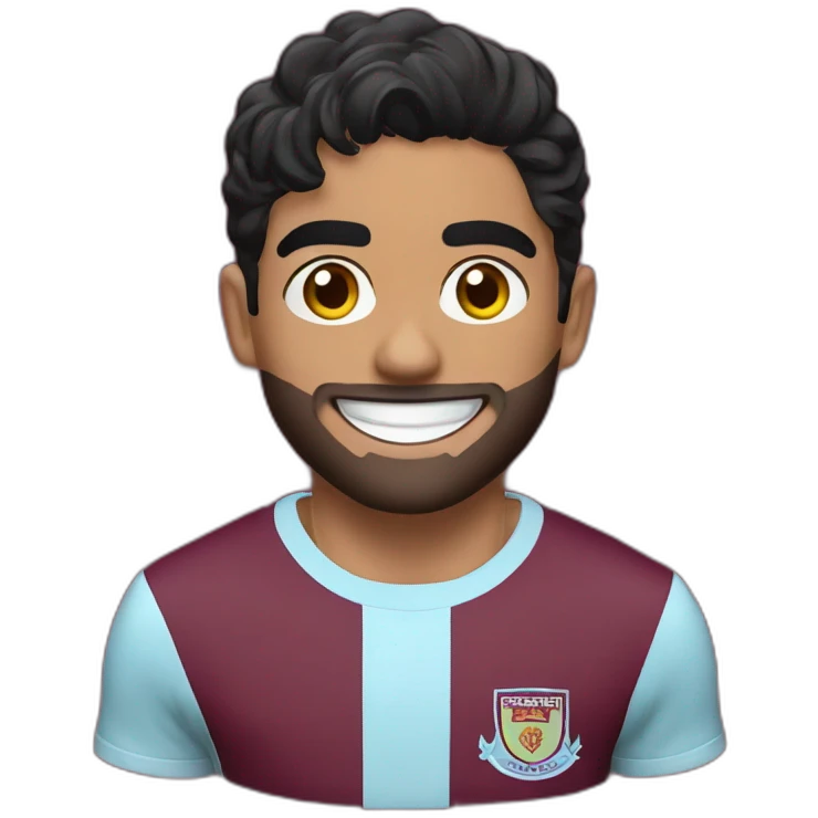 West Ham player Lucas Paqueta smiling emoji