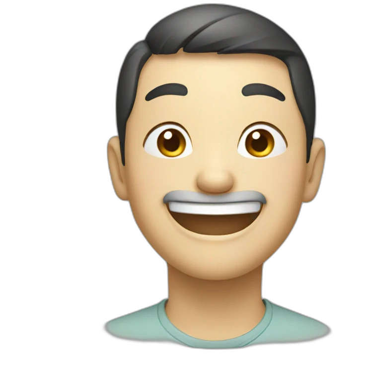 happy chinese emoji