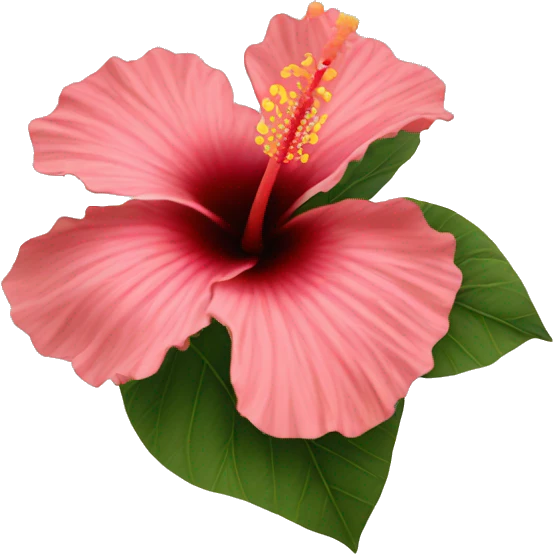 hibiscus flower  emoji