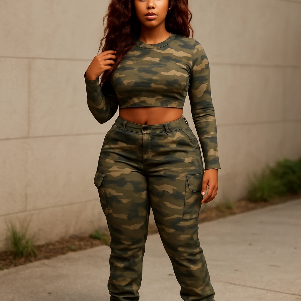 realistic full body camo baddie redbone emoji