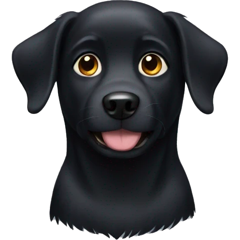 Black dog emoji