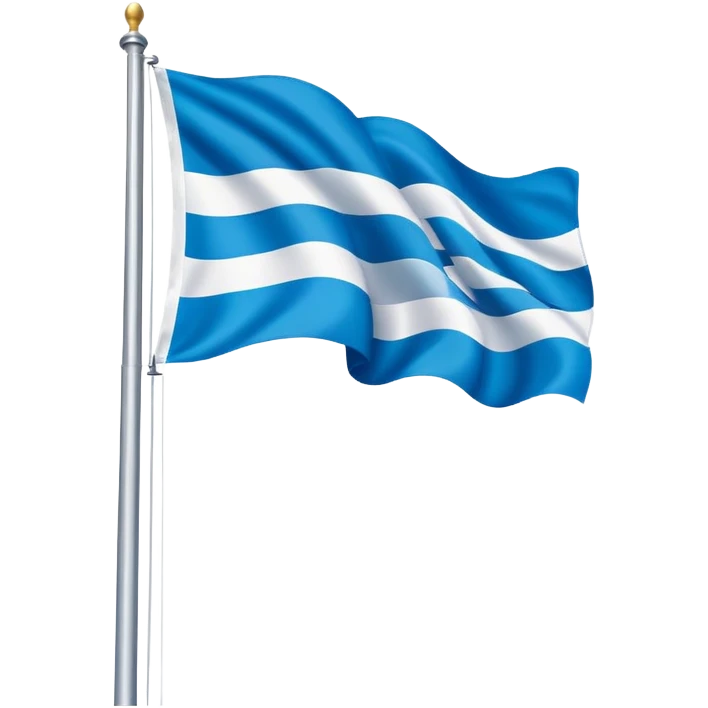 Bavarian flag on a flagpole emoji
