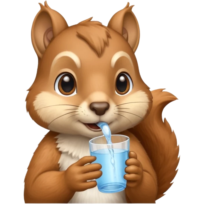  Suu çeken sincap emoji