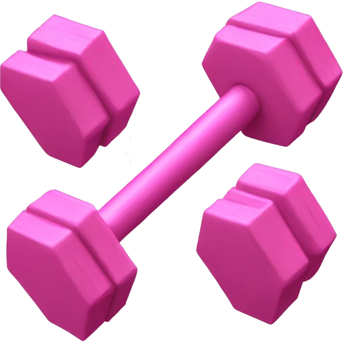 pink barbell emoji