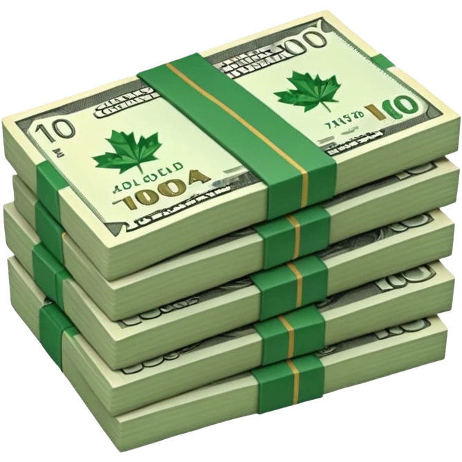 100 dolares canadienses emoji