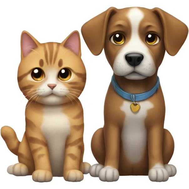 Dog with a cat  emoji