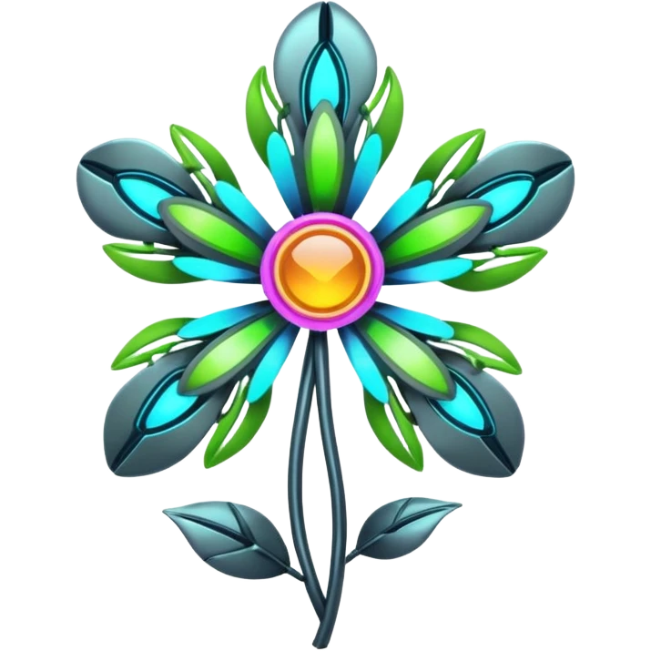 cyber flowers emoji