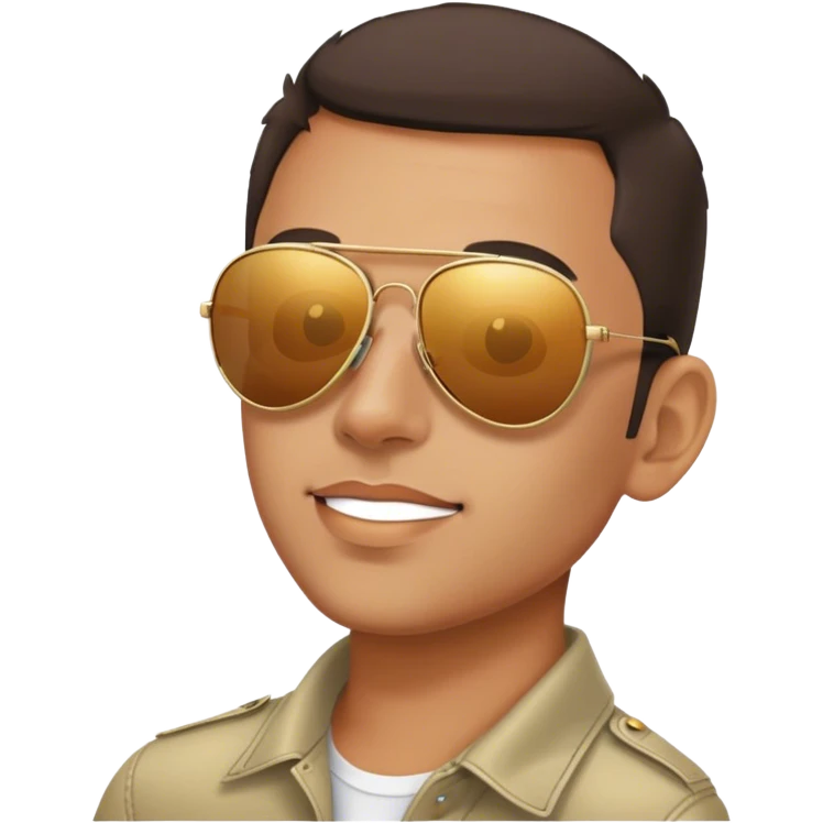 mirrored aviators three quarters view emoji