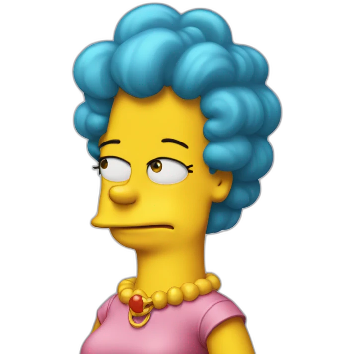 Lisa Simpsons standing emoji