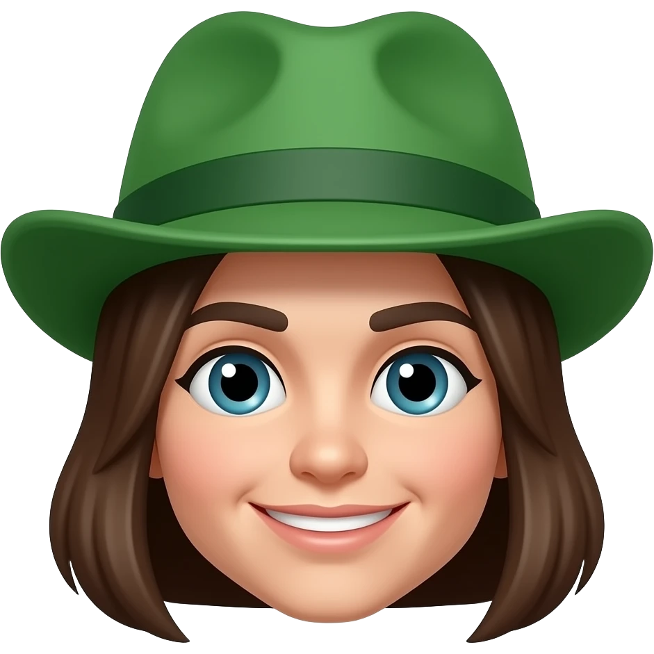 green hat character emoji