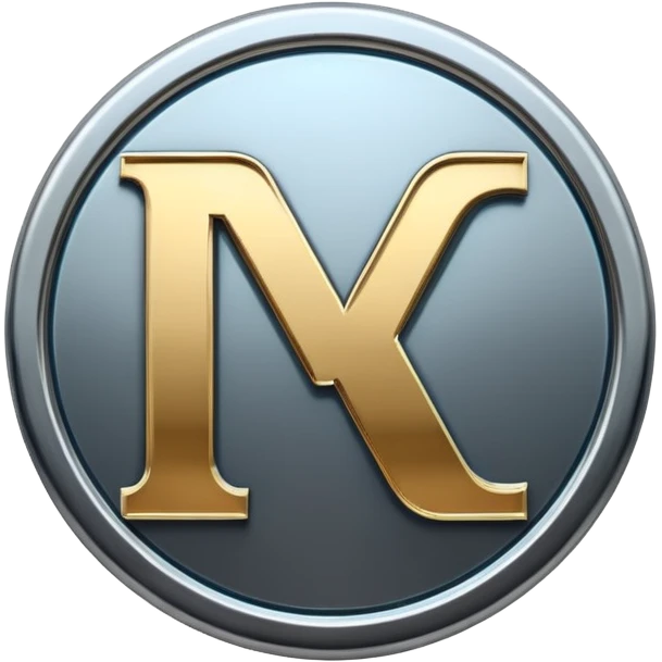stylized letter inside a circle logo emoji