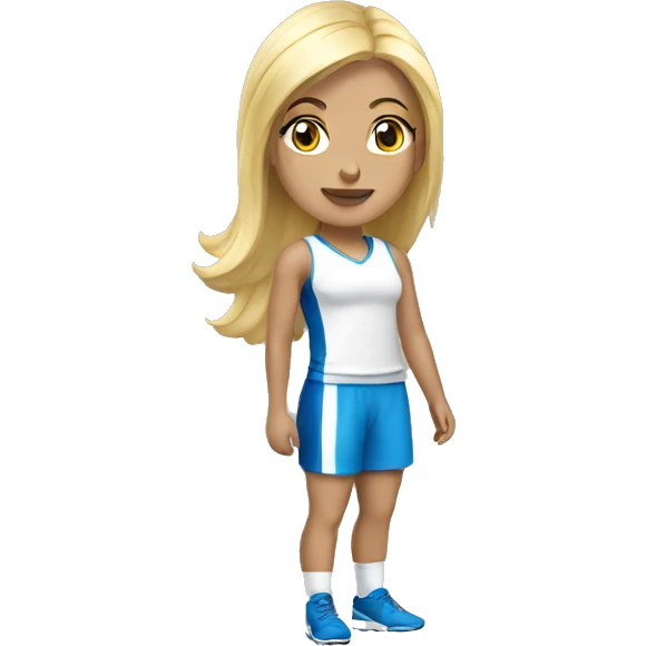 blonde sport girl emoji