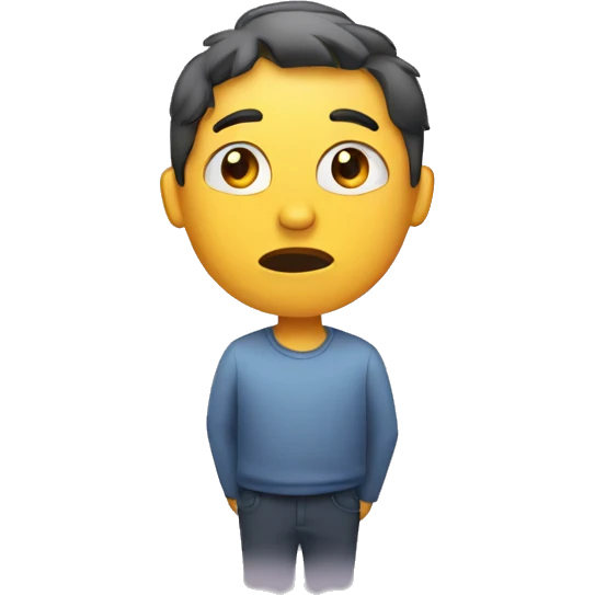 a person looking impatient emoji