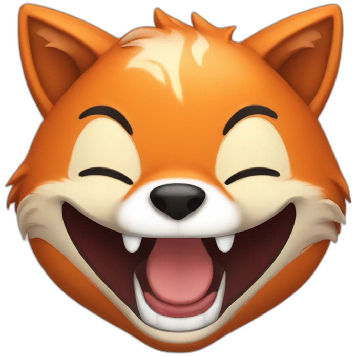 fox laughing emoji