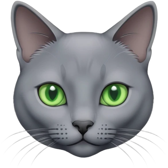 Russian blue cat emoji