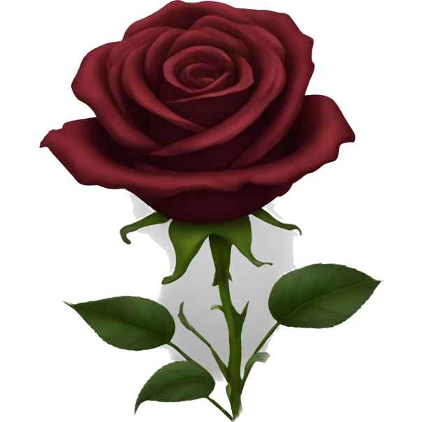 dark red roses emoji