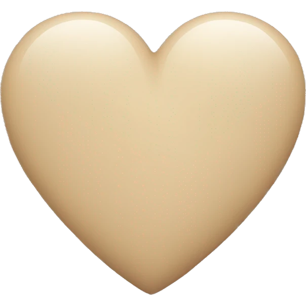 Beige heart  emoji