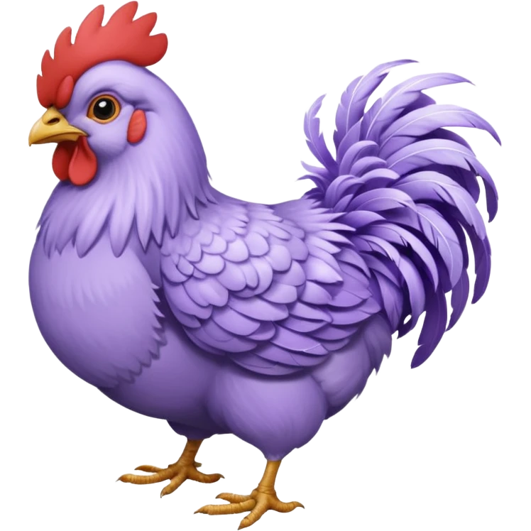 Lavender ameraucana emoji