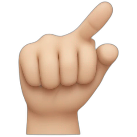 A thumb being squeezed by hand  emoji