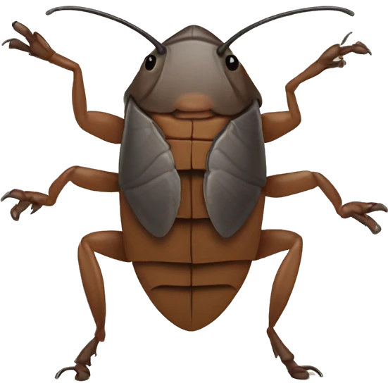 A roach that’s dancing emoji