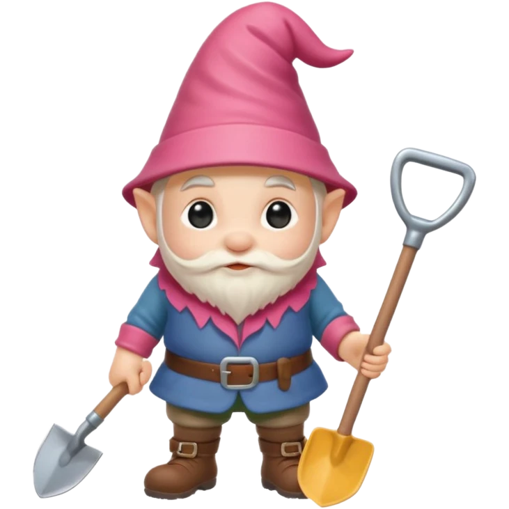 gnome with shovel emoji