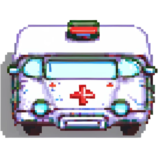 An ambulance is taking you to the hospital emoji