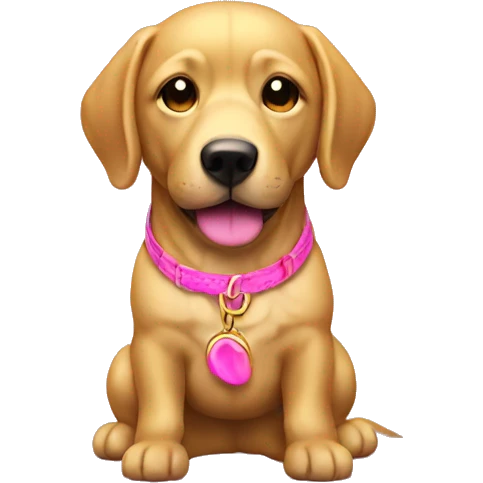Golden with pink band emoji