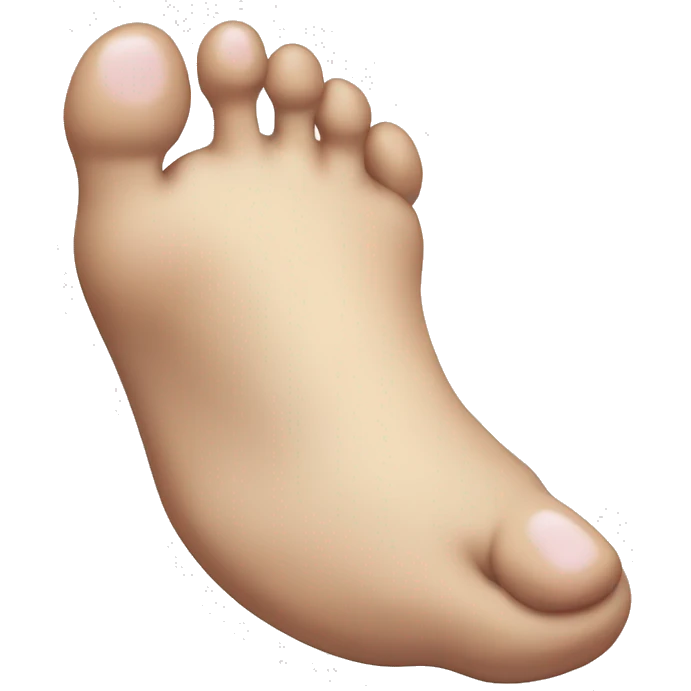foot with swollen toe emoji