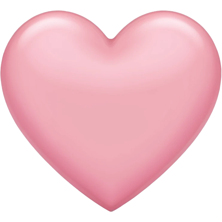 Light pink  color heart emoji