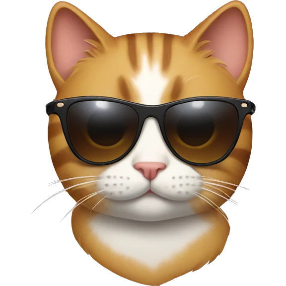 Cat with sunglasses emoji