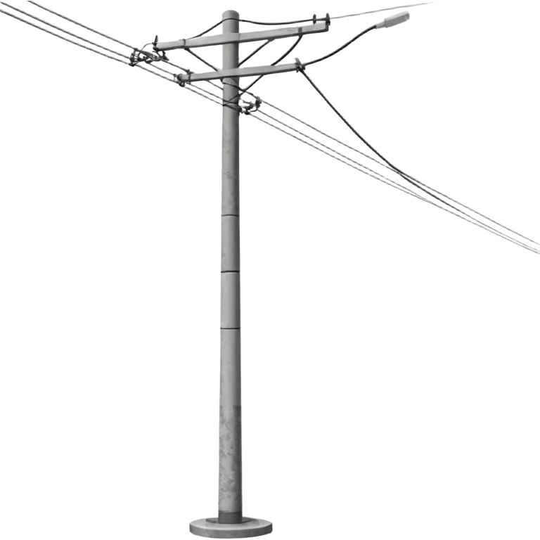 Electric pole with wiers emoji