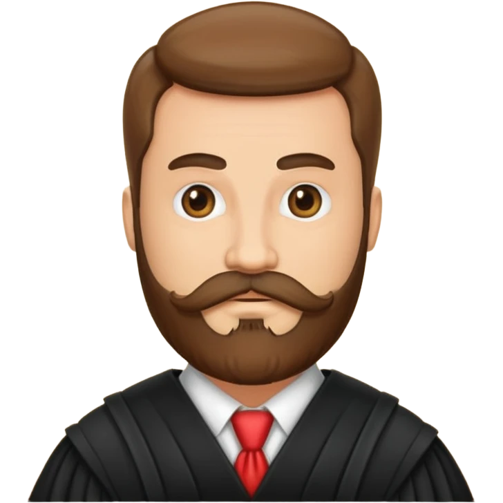 I need a man judge with beard and moustache emoji
