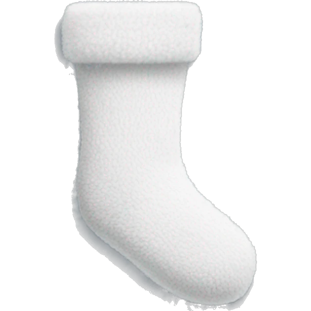 White fuzzy socks emoji