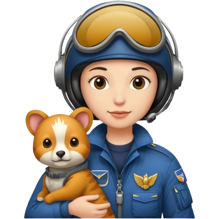pilot with animal  emoji