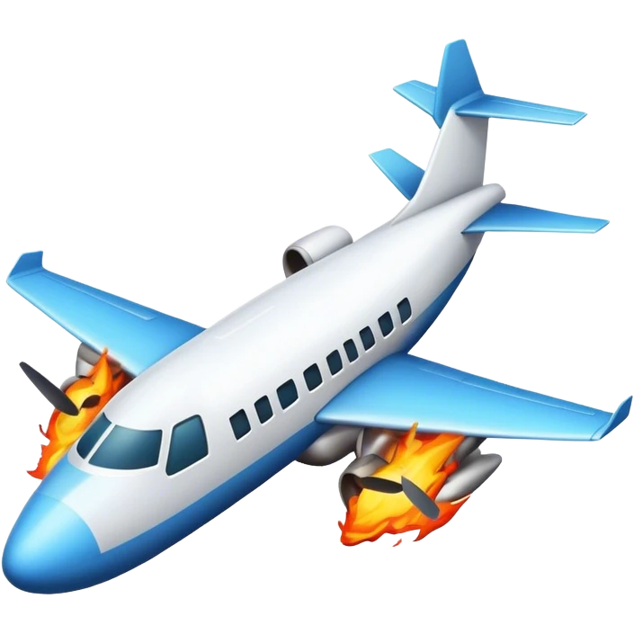 Plane crash emoji