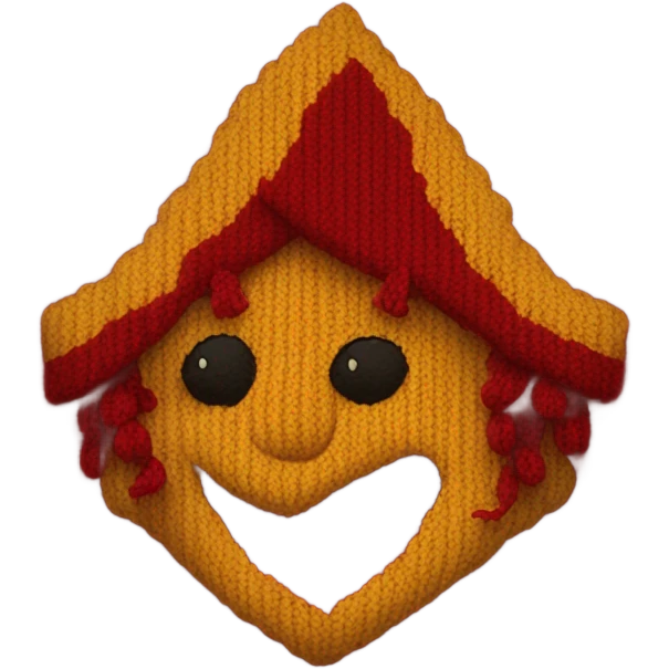 red knitted Gryffindor scarf emoji